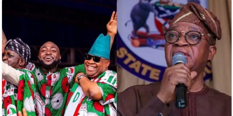 Osun 2022: Davido Replies Oyetola Over Statement On Adeleke’s Victory