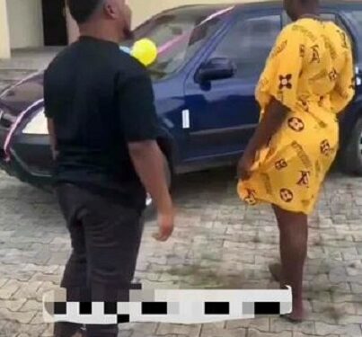 What’s The Meaning Of This – Lady Queries Boyfriend After He Gifted Her A Car On Her Birthday (Video)