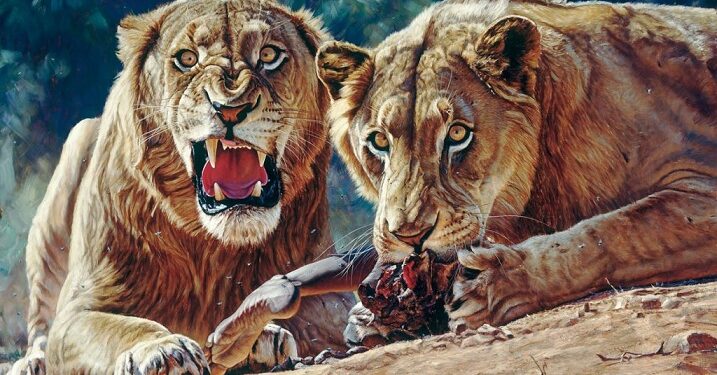Man Eaten By Lions While Walking Home With His Family