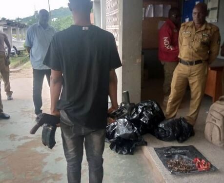 I Will Die If I Reveal My Sponsors – Suspect Arrested With Body Bag And AK-47 Rifle Says