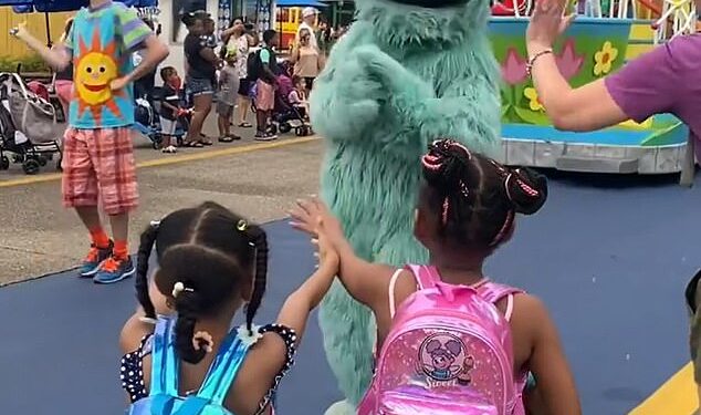 Outrage In US After Sesame Street Park’s Rosita Character Ignored Black Kids At Park, Hugs White Kids (Video)