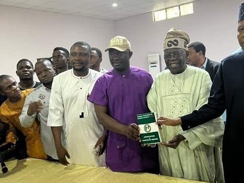 See Photos Of Tinubu And Shettima Meeting NANS Leaders In Osun