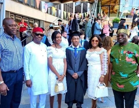 Strike: Nigerians Blast Governor Nyesom Wike As His Son Graduates From UK University