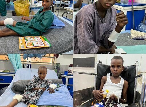 Four Children Suffer Varying Degrees Of Injuries After An IED They Found While Playing In Borno Explodes (Photos)