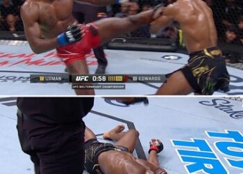 Watch Leon Edwards Last Minutes Knockout As He Becomes Britain’s Second Ever UFC Champion (Video)