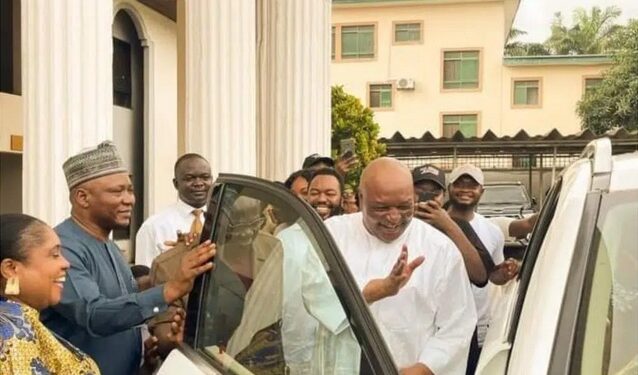 Former Gov Nyame Gets Car Gift Hours After Release From Prison (Photos)