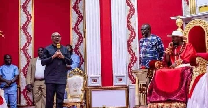 Peter Obi Visits Olu Of Warri (Photos)
