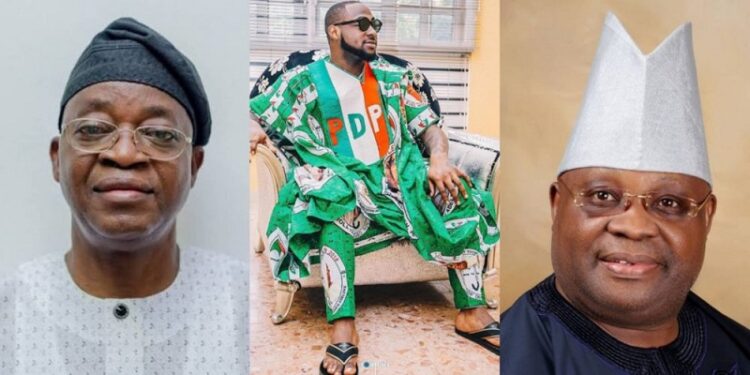 Davido Mocks Oyetola Over Tribunal Petition (Tweet)