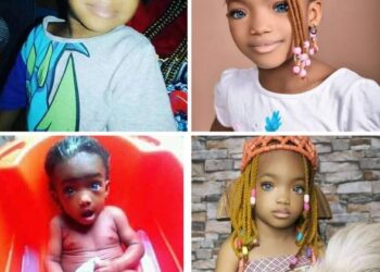 Nigerian Lady Shares Adorable Photos Of Her Blue-eyed Daughter