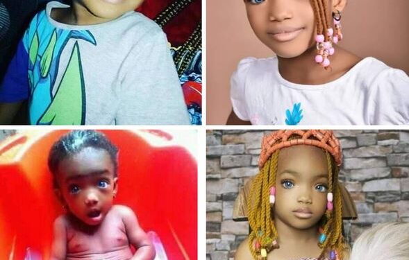 Nigerian Lady Shares Adorable Photos Of Her Blue-eyed Daughter