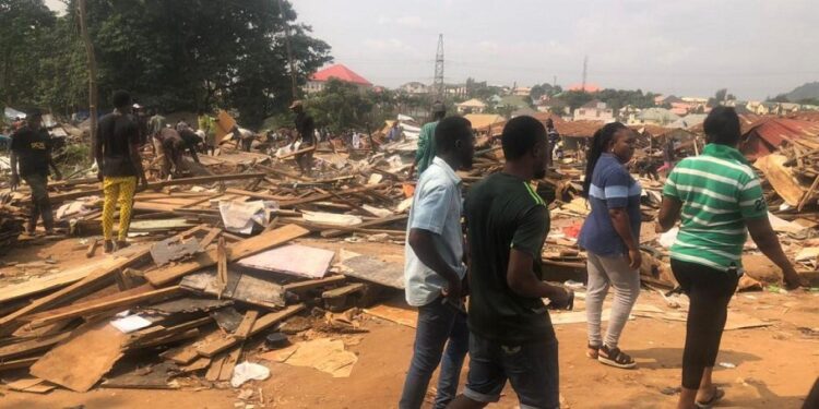 Tears, Anger As Nigerian Capital Territory Authorities, FCTA Demolish Houses, Places Of Worship In Abuja