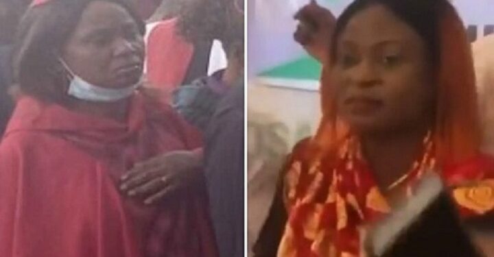 Social Media Users Identify Female Bishop At Shettima’s Unveiling Engaging In ‘Worldly Activity’ (Video)
