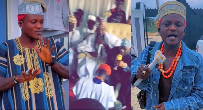 Portable Bags Chieftaincy Title In Ogun, Nigerians React (VIDEO)