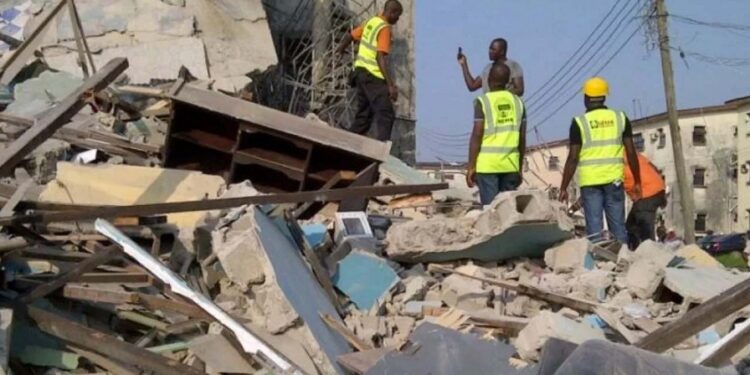 BREAKING: Workers Trapped As Three-storey Building Collapses In Abuja