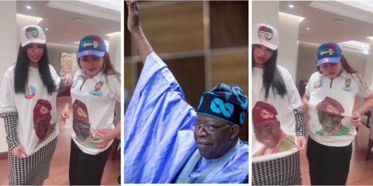 Nigerians React As MC Oluomo Shares Video Of Foreign Ladies Rocking Tinubu’s T-shirt (Video & Comments)