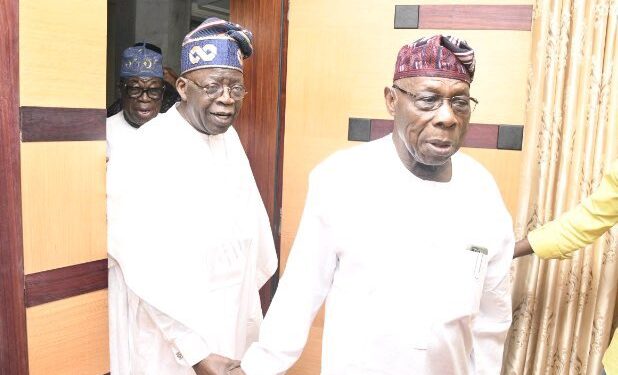 2023: Tinubu Visits Obasanjo In Abeokuta (Photos)