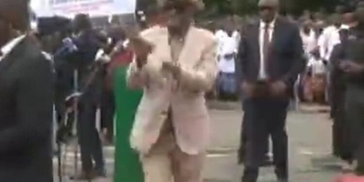 Gov Wike Shows Off His New Dance Moves At The Commissioning of Some Projects (Video)