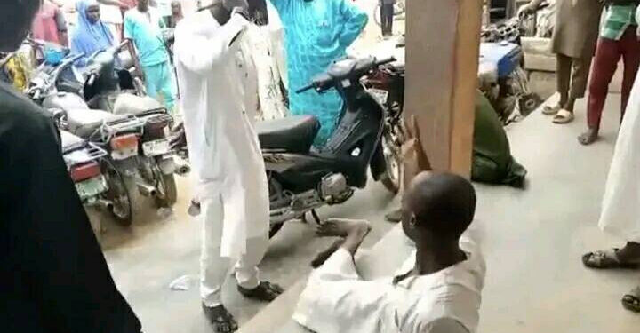 Man Gets 40 Strokes Of Cane For Cursing On Grave Of His Friend’s Mother In Kano (Video)