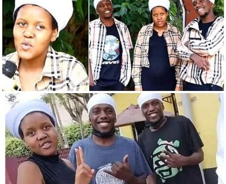 “We Are Happy” – 18-year-old Kenyan Girl ‘Married’ To Identical Twin Brothers Reveals She Is Expecting Their First Child (Video)