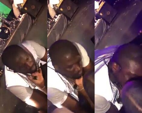 Peter Okoye Locks Lips With A Female Fan While Performing (Video)
