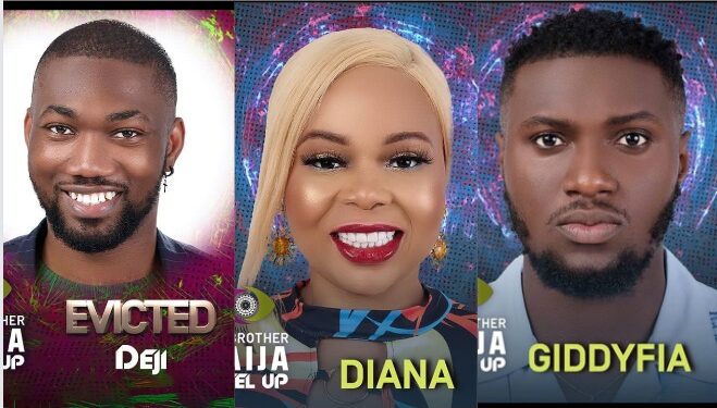 Battle To Finish Line Gets Intense As Giddyfia, Diana and Deji Evicted From BBNaija Season 7