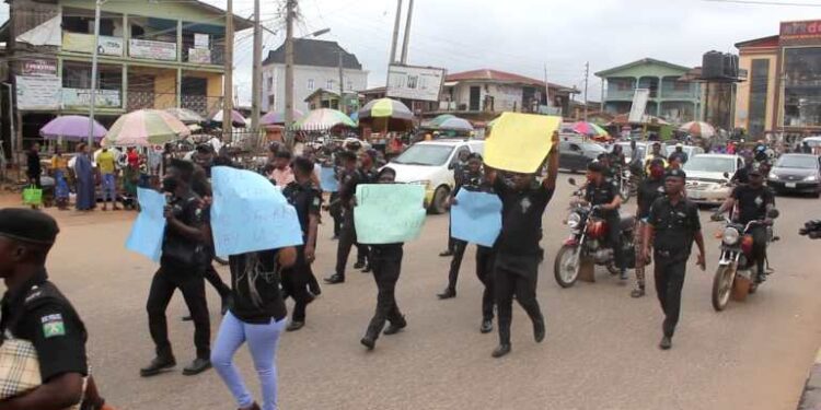 Osun Police Constabularies Protest 18 Months of Non Payment Of Salaries