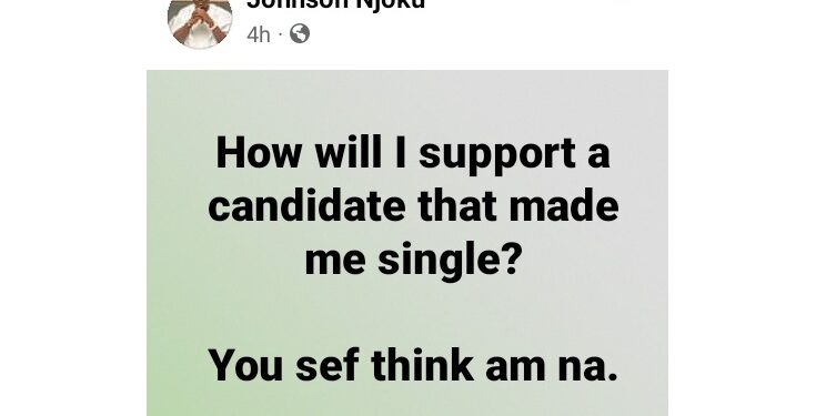 “He Made Me Single” – Man Says He Won’t Support Ebonyi Politician Who Snatched His Girlfriend And Bought Her A Car
