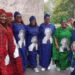 Nigerians In Diaspora Stormed Queen Elizabeth’s Funeral Service In Asoebi