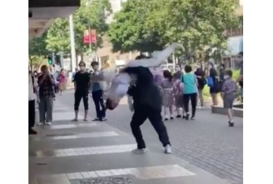 See The Moment A Woman Slams Man To The Ground After He Tried To Grab Her (Video)