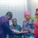 See Photos Of Ekiti First Lady Visiting The Triplets Born To 71-Year-Old Retired Anglican Priest