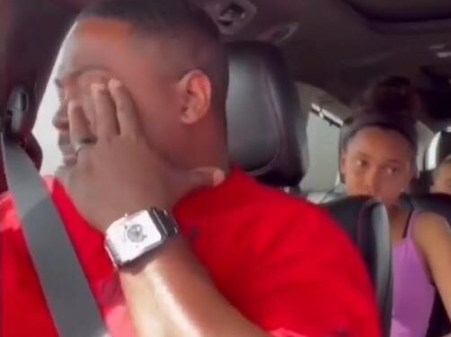 Man Breaks Down In Tears After Wife Customised Song Showing Her Gratitude To Him (Video)