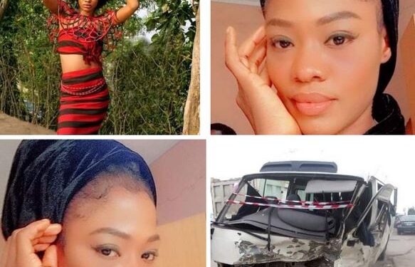 Young Woman Dies As Car Rams Into Bus Carrying Film Crew In Lagos (Photos)
