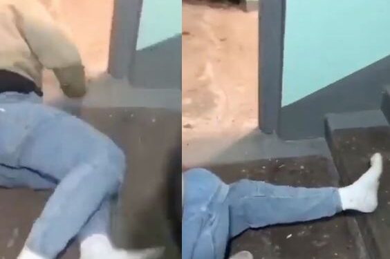 Russian Man Screams In Pain As He Allows His Friend To Break His Leg To Avoid Going To War (Video)