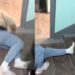 Russian Man Screams In Pain As He Allows His Friend To Break His Leg To Avoid Going To War (Video)