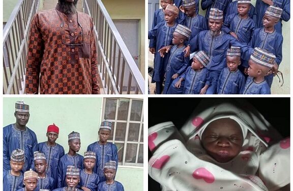 Nigerian Lecturer Welcomes His 19th Child, Marries 4th Wife (Photos)
