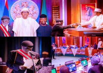 Buhari Swears Ariwoola In As Substantive CJN