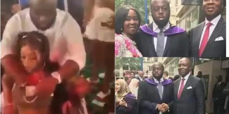 Saraki’s Camp Speaks On His Son Spraying Dollar Notes On Stripper In Viral Video