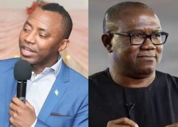 The Moment Peter Obi Hugged Sowore Despite Being Constantly Criticized By Him Online (Video)