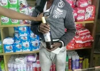 Man Apprehended In Akwa Ibom For Allegedly Stealing A Bottle Of Wine To Celebrate His Birthday (Photos)