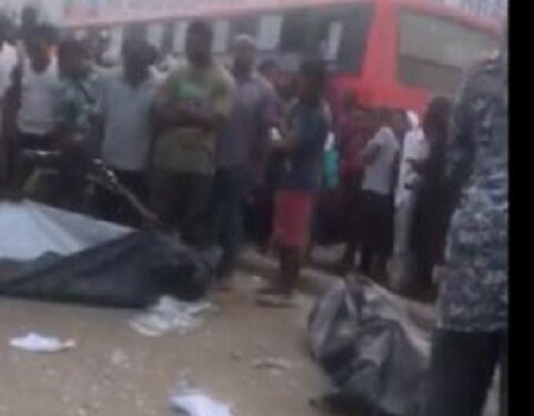 Many Feared Dead As Two BRT Buses Collide In Lagos (Video)