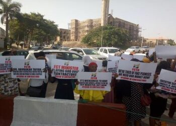 COVID-19 Contractors Protest Nonpayment In Abuja