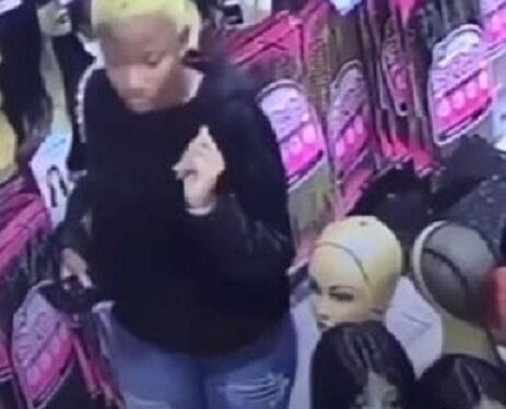 Young Lady Caught Stealing Wig From Store (Video)