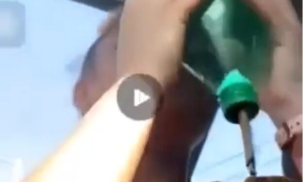 Lady Trends After Introducing New Style Of Smoking (Video)