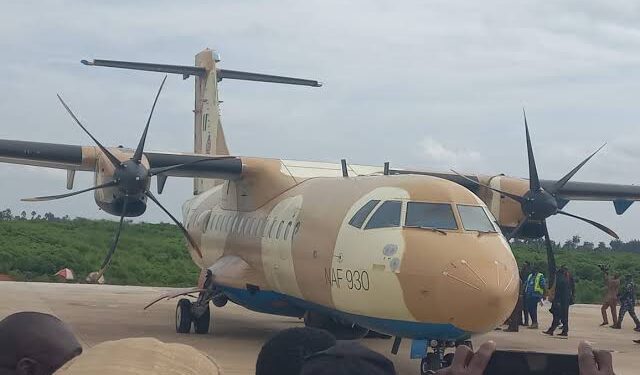 First Aircraft Lands In Ekiti As Fayemi Commissions Airport On His Last Day In Office (Video)