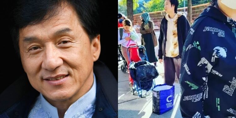 Jackie Chan’s Daughter Living In Poverty, Spotted Queuing For Free Food In Canada (Photos)
