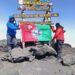 Peter Obi Supporter Climbs Mount Kilimanjaro To Place Labour Party’s Flag (Photo)