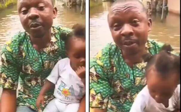 I Dey Service My Wife Inside This Flood – Displaced Flood Victim Narrates Challenges He’s Facing (Video)