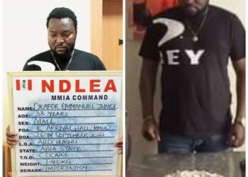 Ex-Footballer Arrested At Lagos Airport For Cocaine Trafficking (Photos)