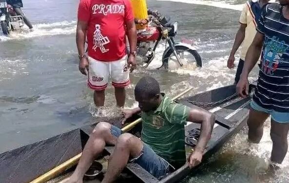 Man Found Alive Three Days After Being Swept Away By Flood In Bayelsa (Photos)
