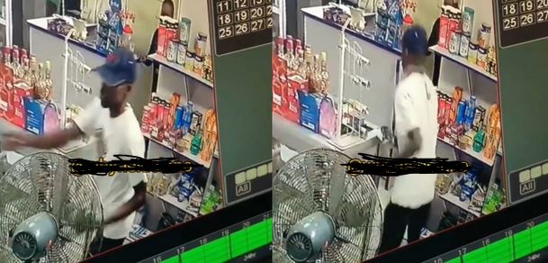 CCTV Footage Captures A Notorious Robbery Gang Raiding Another Pharmacy In Abuja (Video)